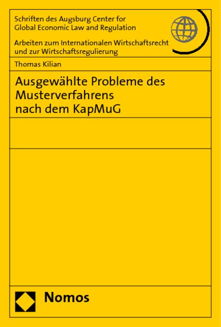 Cover-Bild Ausgewählte Probleme des Musterverfahrens nach dem KapMuG