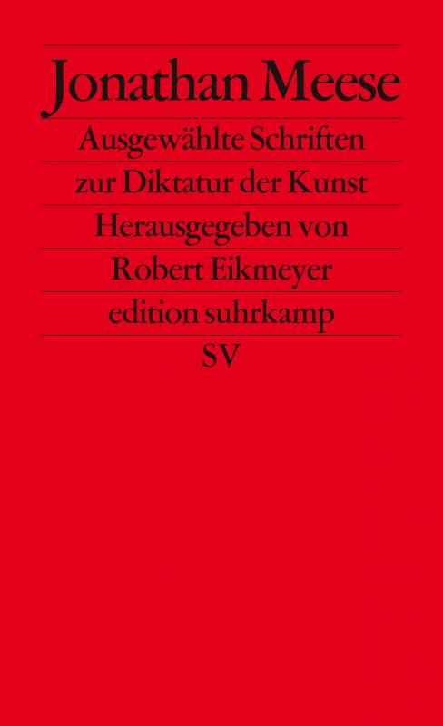 Cover-Bild Ausgewählte Schriften zur Diktatur der Kunst