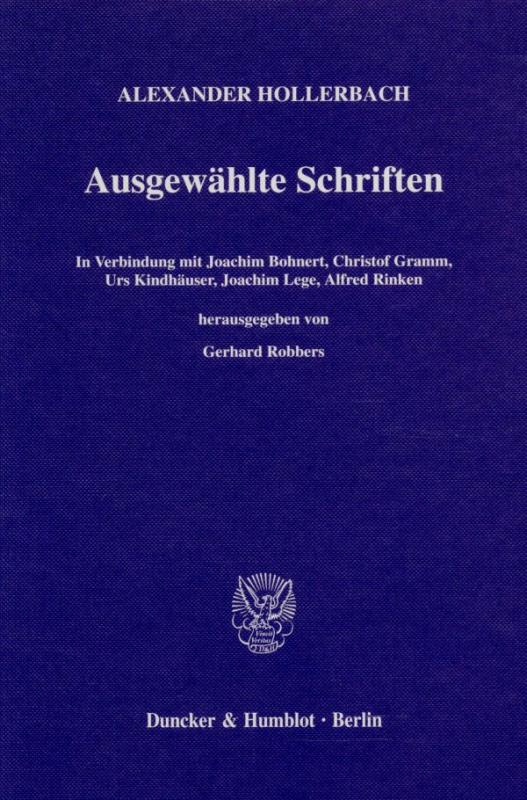 Cover-Bild Ausgewählte Schriften.