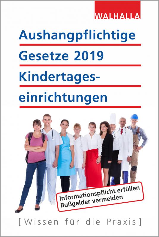 Cover-Bild Aushangpflichtige Gesetze 2019 Kindertageseinrichtungen