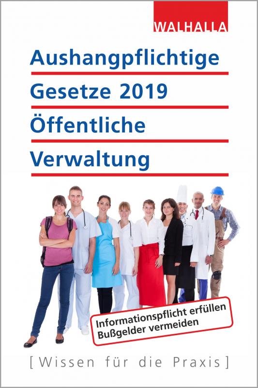 Cover-Bild Aushangpflichtige Gesetze 2019 Öffentliche Verwaltung