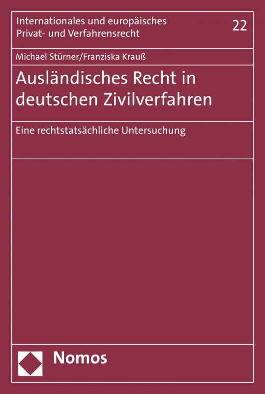 Cover-Bild Ausländisches Recht in deutschen Zivilverfahren