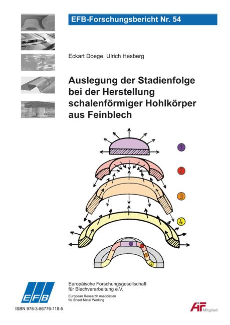 Cover-Bild Auslegung der Stadienfolge bei der Herstellung schalenförmiger Hohlkörper aus Feinblech