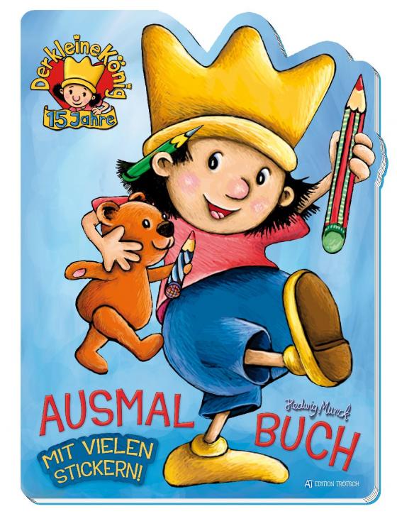 Cover-Bild Ausmalbuch mit Stickern "Der kleine König"
