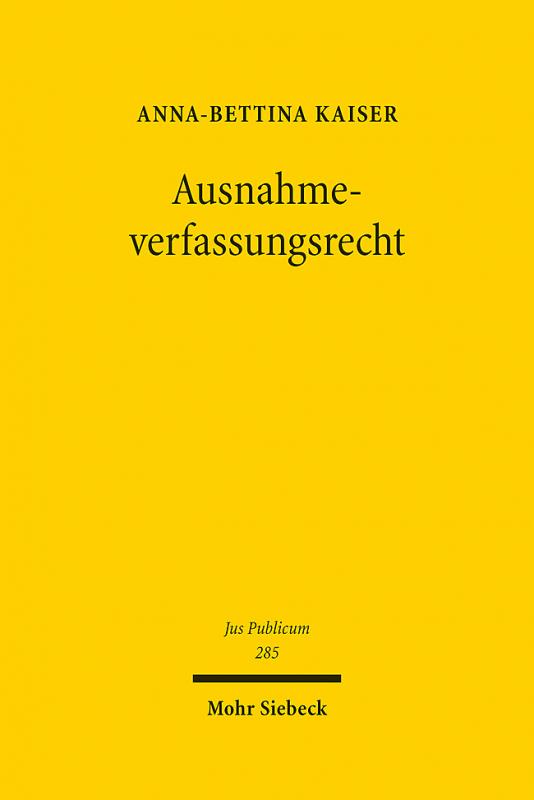 Cover-Bild Ausnahmeverfassungsrecht