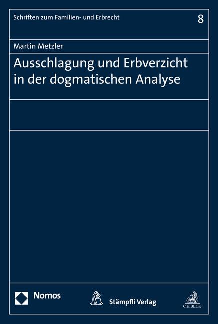 Cover-Bild Ausschlagung und Erbverzicht in der dogmatischen Analyse