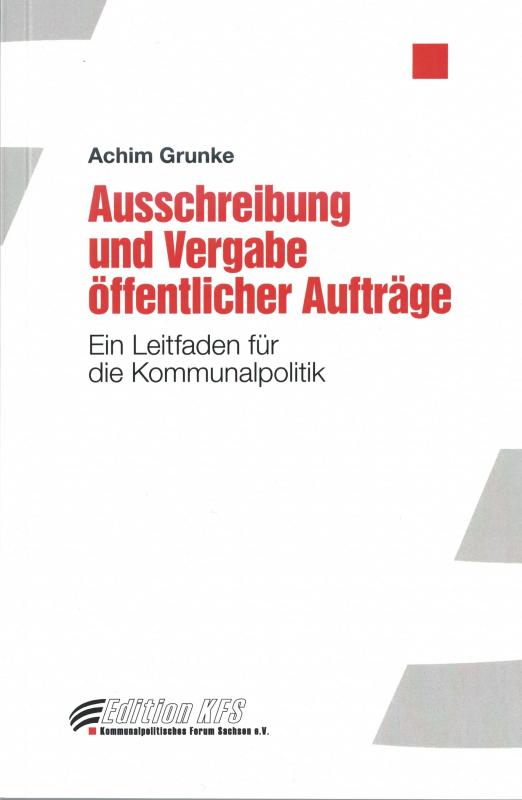 Cover-Bild Ausschreibung und Vergabe öffentlicher Aufträge