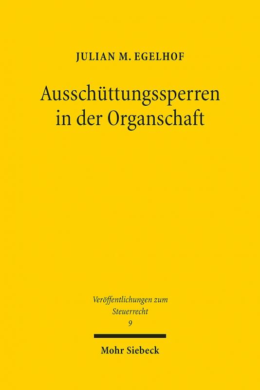 Cover-Bild Ausschüttungssperren in der Organschaft