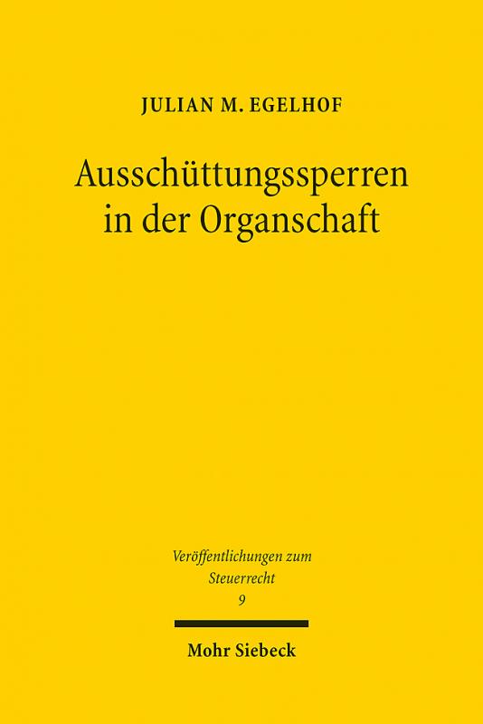 Cover-Bild Ausschüttungssperren in der Organschaft