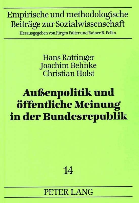 Cover-Bild Außenpolitik und öffentliche Meinung in der Bundesrepublik