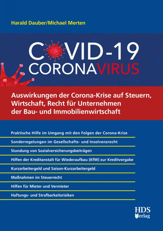 Cover-Bild Auswirkungen der Corona-Krise auf Steuern, Wirtschaft, Recht für Unternehmen der Bau- und Immobilienwirtschaft