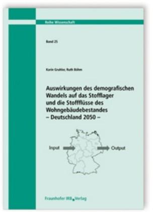 Cover-Bild Auswirkungen des demografischen Wandels auf das Stofflager und die Stoffflüsse des Wohngebäudebestandes - Deutschland 2050