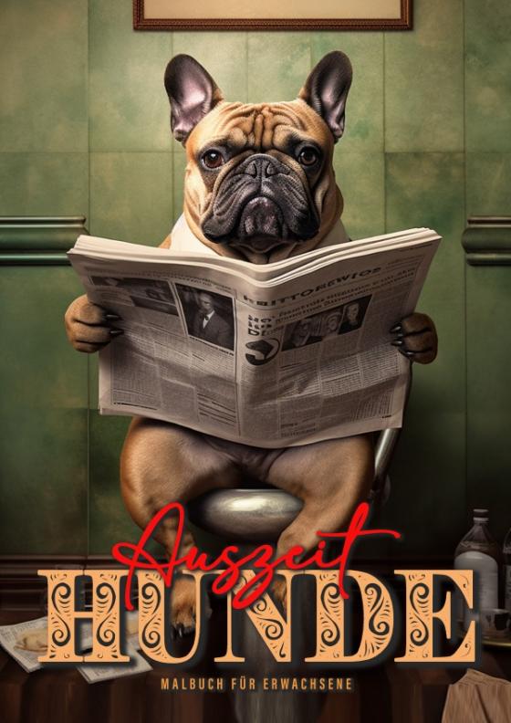 Cover-Bild Auszeit Hunde Malbuch für Erwachsene