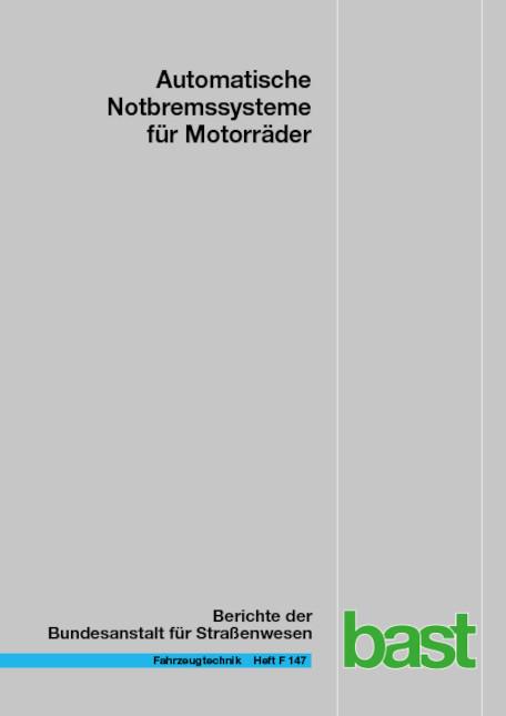 Cover-Bild Automatische Notbremssysteme für Motorräder