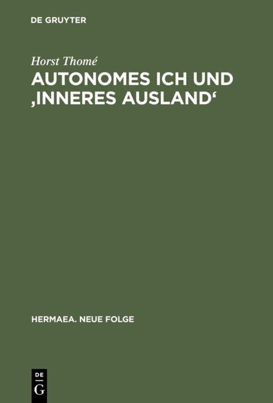 Cover-Bild Autonomes Ich und 'Inneres Ausland'