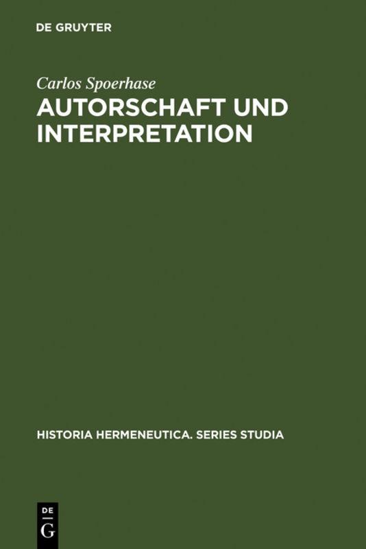 Cover-Bild Autorschaft und Interpretation