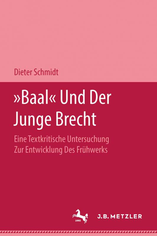 Cover-Bild "Baal" und der Junge Brecht