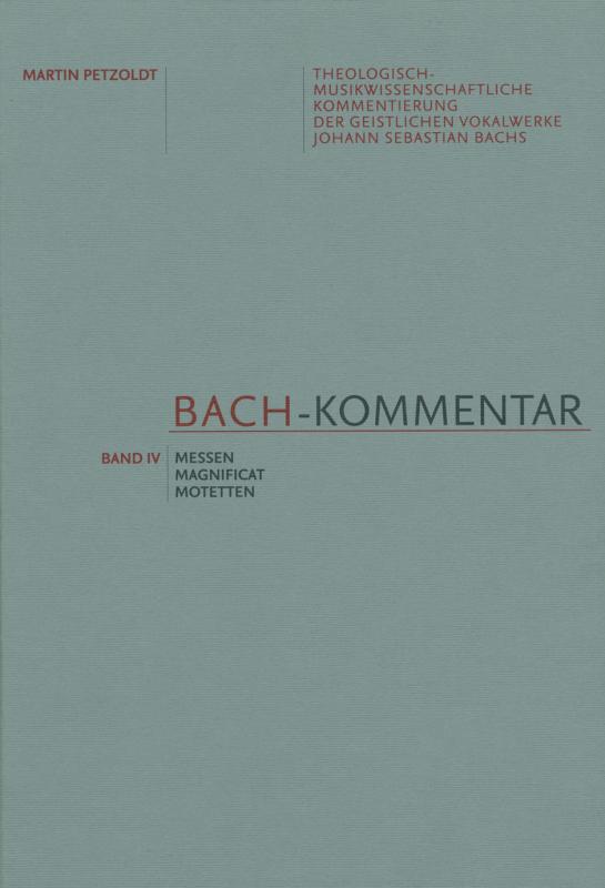 Cover-Bild Bach-Kommentar, Band IV