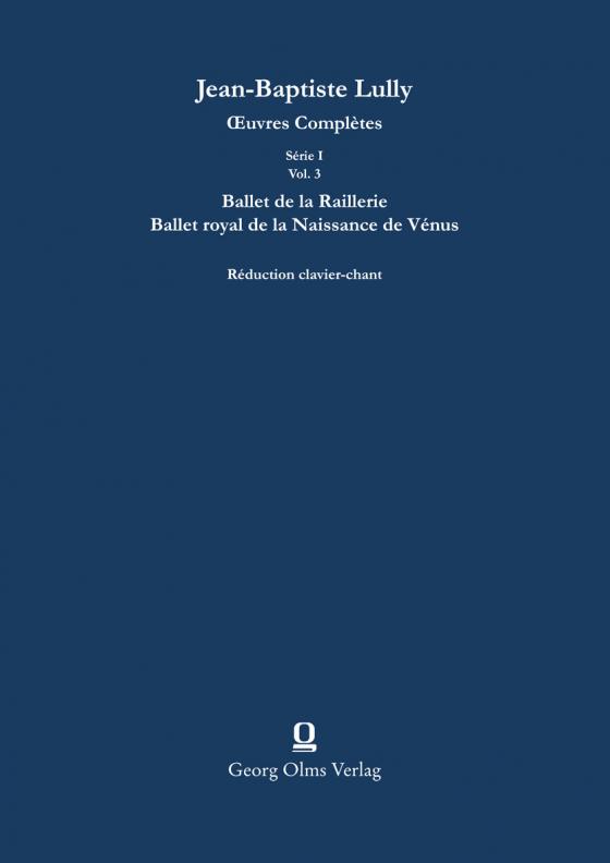 Cover-Bild Ballet de la Raillerie / Ballet royal de la Naissance de Vénus