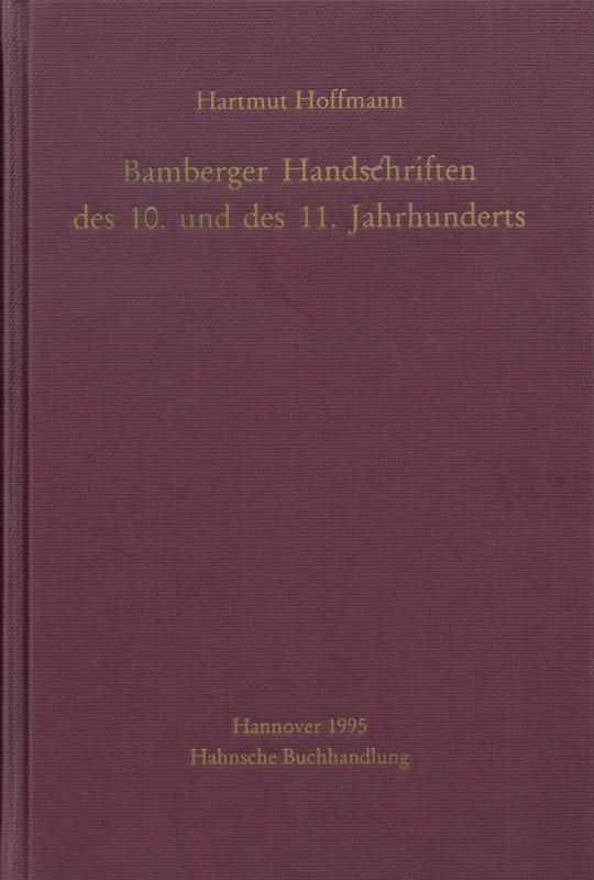 Cover-Bild Bamberger Handschriften des 10. und des 11. Jahrhunderts