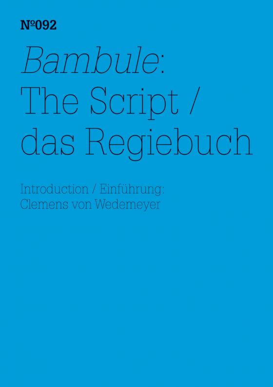 Cover-Bild Bambule: Das Regiebuch