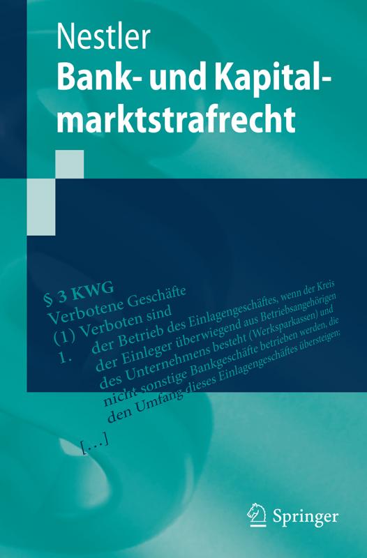 Cover-Bild Bank- und Kapitalmarktstrafrecht