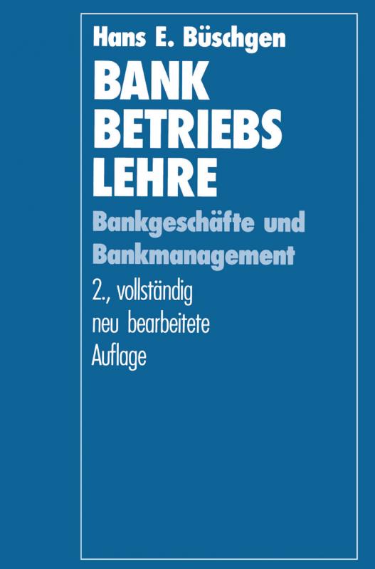 Cover-Bild Bankbetriebslehre