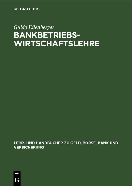 Cover-Bild Bankbetriebswirtschaftslehre