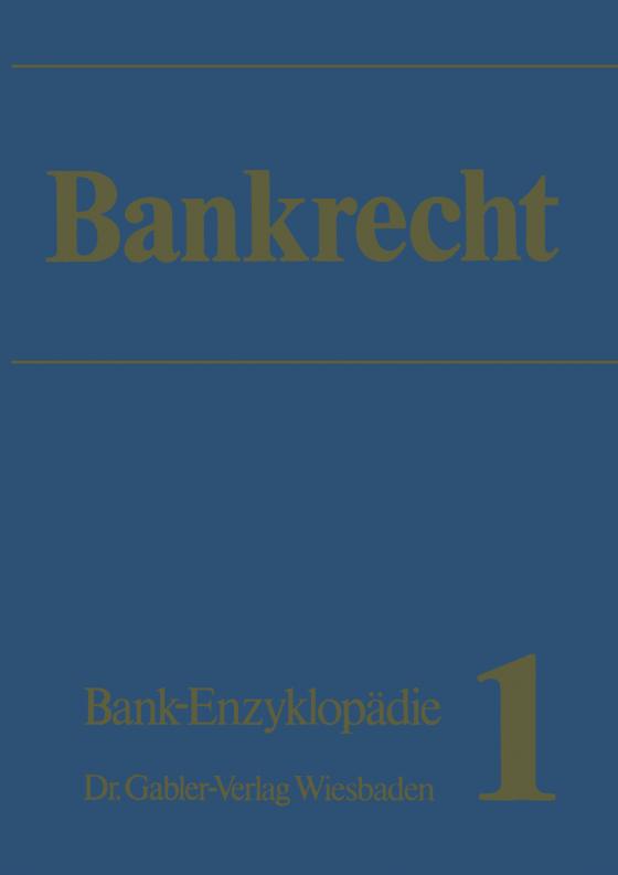 Cover-Bild Bankrecht