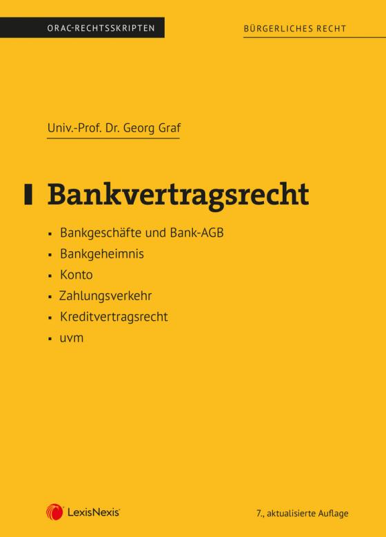 Cover-Bild Bankvertragsrecht (Skriptum)