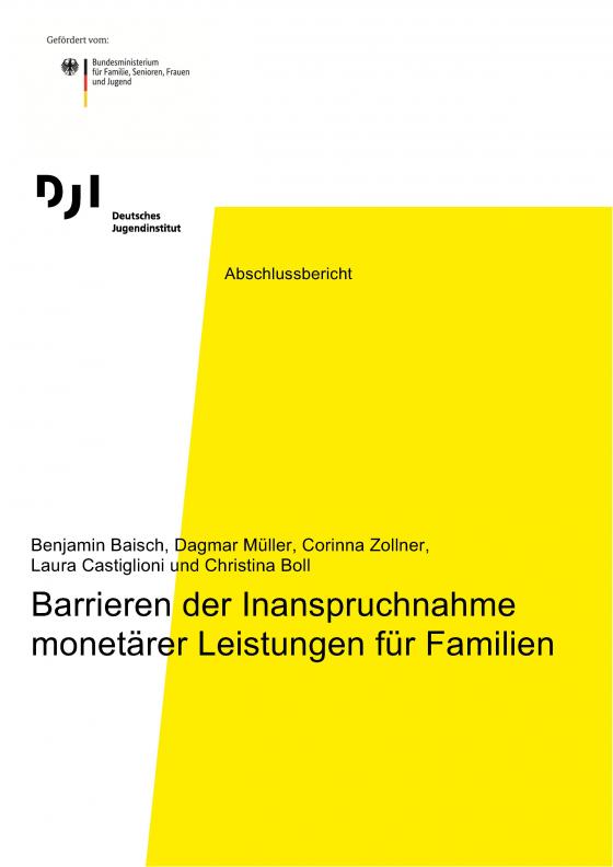 Cover-Bild Barrieren der Inanspruchnahme monetärer Leistungen für Familien