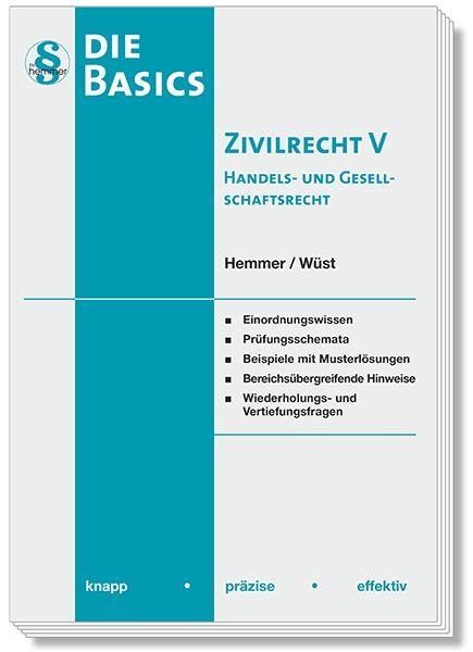 Cover-Bild Basics Zivilrecht V - Handels- und Gesellschaftsrecht