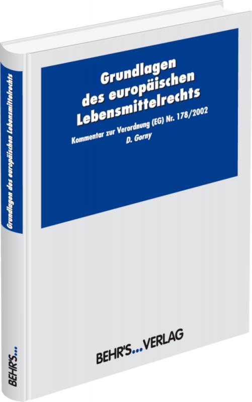 Cover-Bild Basis-Verordnung (EG) Nr. 178/2002