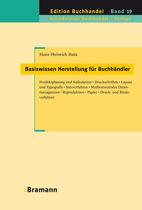 Cover-Bild Basiswissen Herstellung für Buchhändler