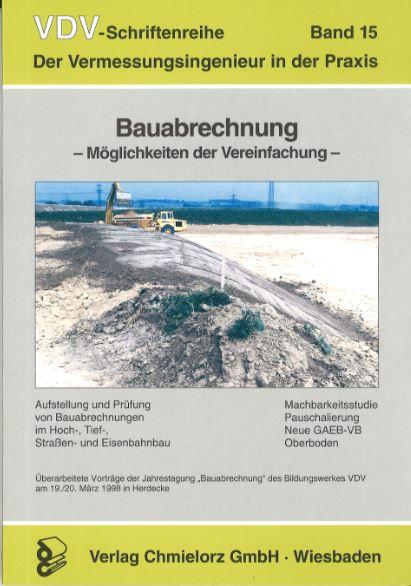 Cover-Bild Bauabrechnung - Möglichkeiten der Vereinfachung