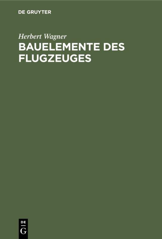 Cover-Bild Bauelemente des Flugzeuges