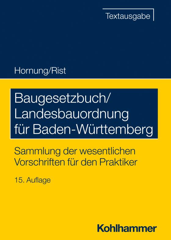 Cover-Bild Baugesetzbuch/Landesbauordnung für Baden-Württemberg