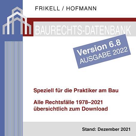 Cover-Bild Baurechts-Datenbank 1978–2021 zum Download - Version 6.8