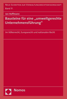 Cover-Bild Bausteine für eine "umweltgerechte Unternehmensführung"