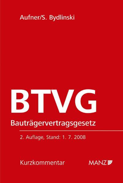 Cover-Bild Bauträgervertragsgesetz - BTVG