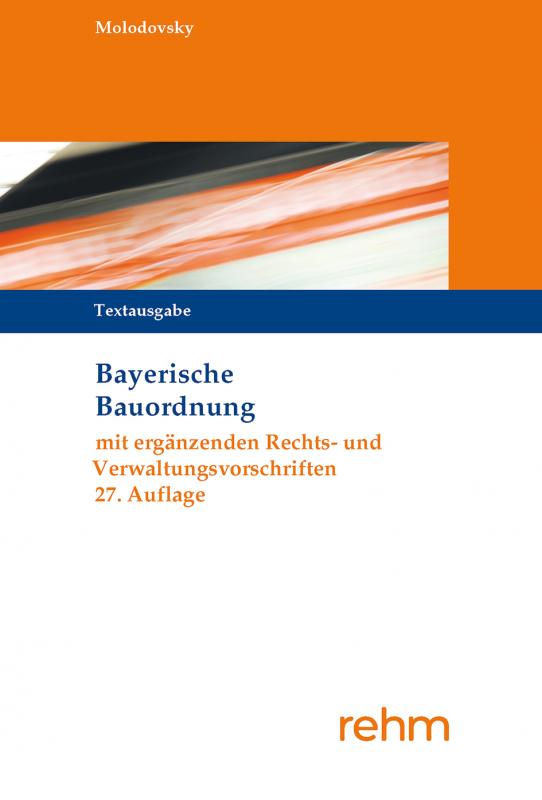 Cover-Bild Bayerische Bauordnung Textausgabe