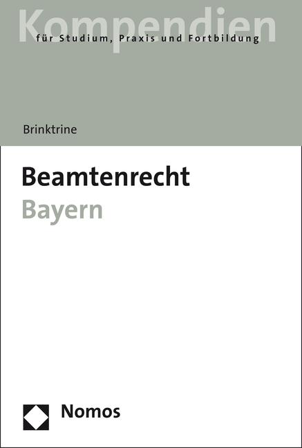 Cover-Bild Beamtenrecht Bayern