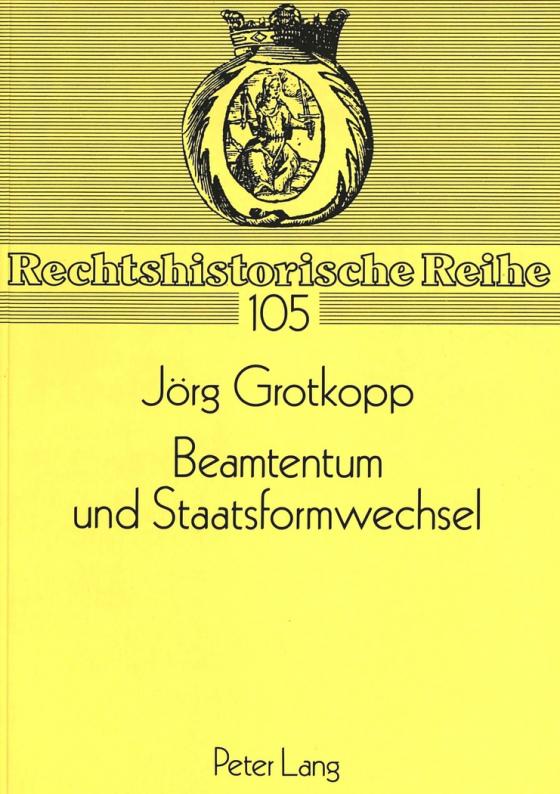 Cover-Bild Beamtentum und Staatsformwechsel