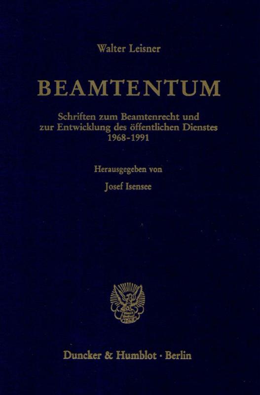 Cover-Bild Beamtentum.