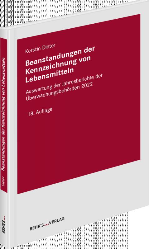 Cover-Bild Beanstandungen der Kennzeichnung von Lebensmitteln