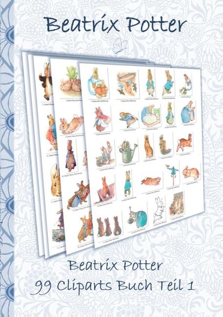 Cover-Bild Beatrix Potter 99 Cliparts Buch Teil 1 ( Peter Hase )