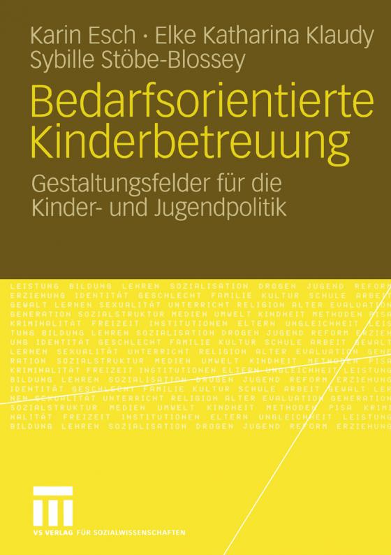 Cover-Bild Bedarfsorientierte Kinderbetreuung