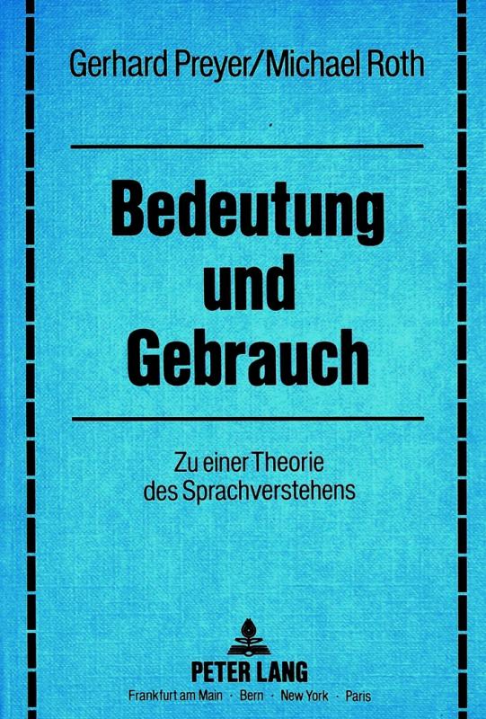 Cover-Bild Bedeutung und Gebrauch