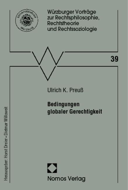 Cover-Bild Bedingungen globaler Gerechtigkeit