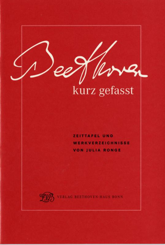 Cover-Bild Beethoven. Leben und Werk kurz gefasst